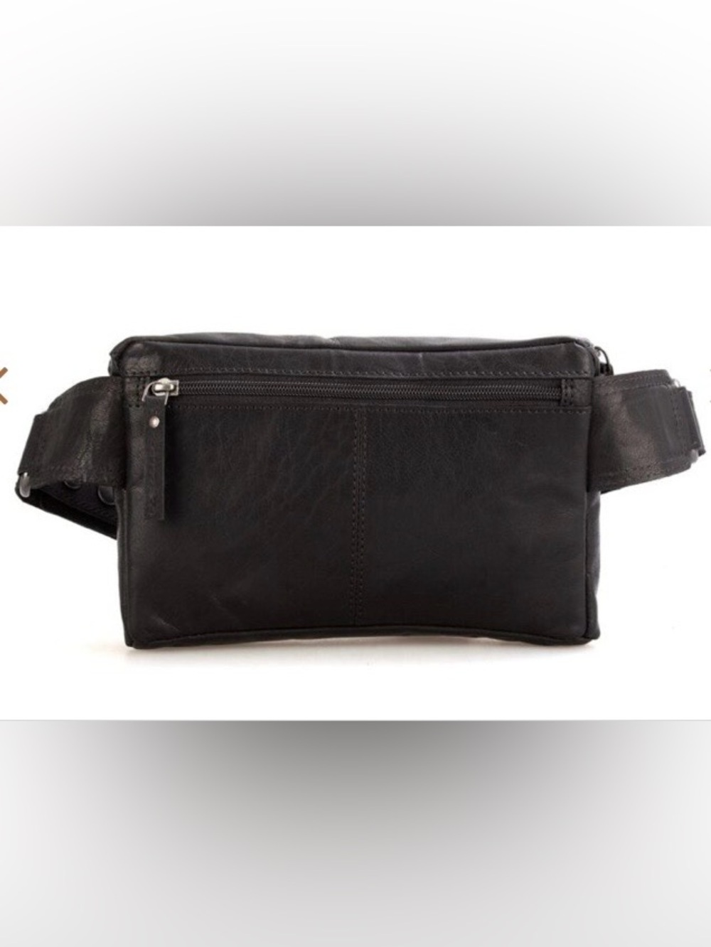 SPIKES & SPARROW LEATHER HIP BAG - OREGON - BLACK - Picture 3 of 15